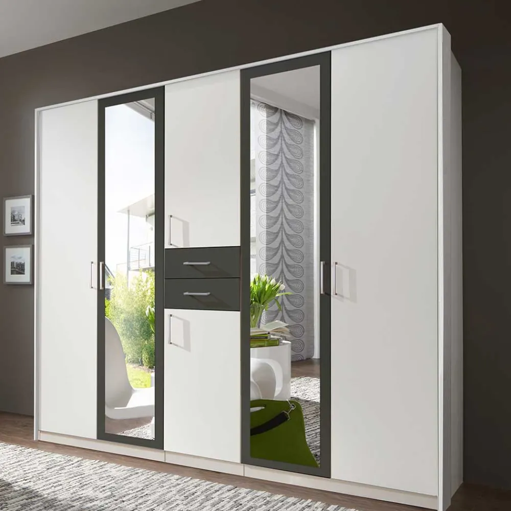 Wohnen Kleiderschränke|Schränke<Kleiderschrank mit Spiegel modern - Nikaragva