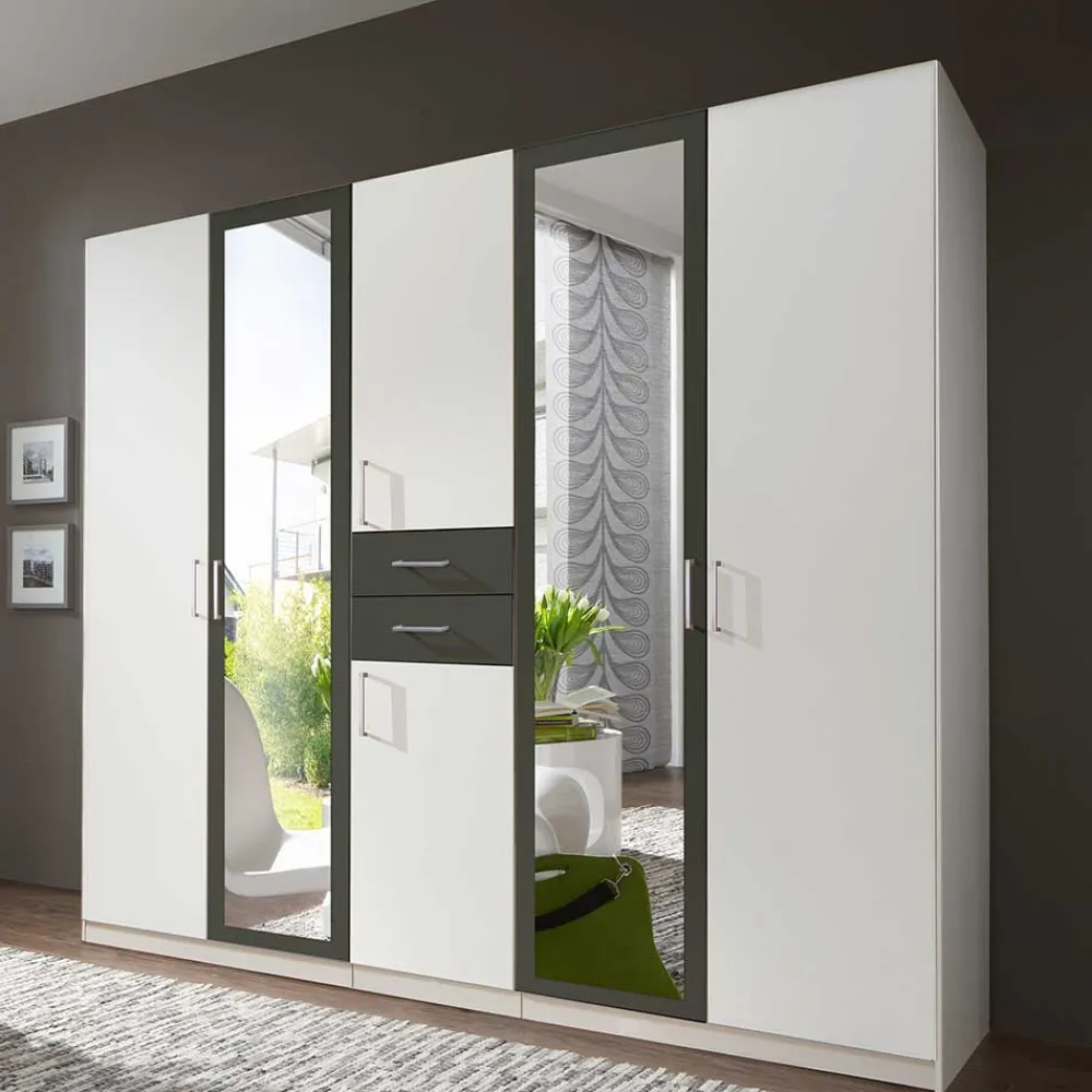 Wohnen Kleiderschränke|Schränke<Kleiderschrank mit Spiegel modern - Nikaragva