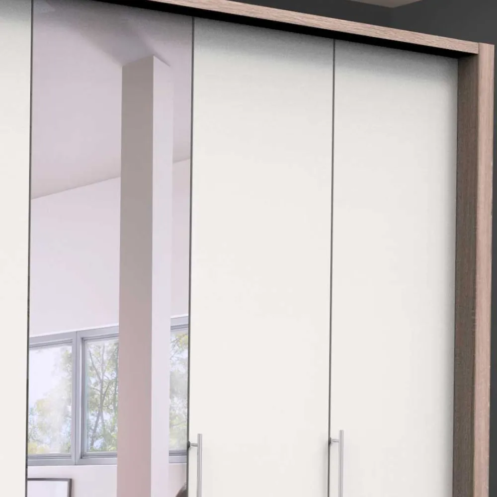 Wohnen Kleiderschränke<Kleiderschrank mit Spiegeltür & 2 Falttüren - Vaclyn