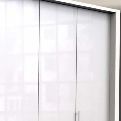 Wohnen Kleiderschränke|Schränke<Kleiderschrank mit zwei Falttüren in Weiß - Dolienca