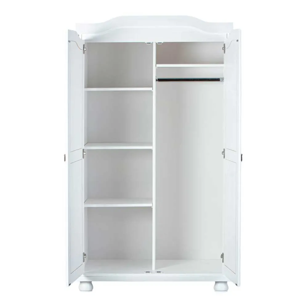 Wohnen Schränke<Kleiderschrank Nanini in Weiß
