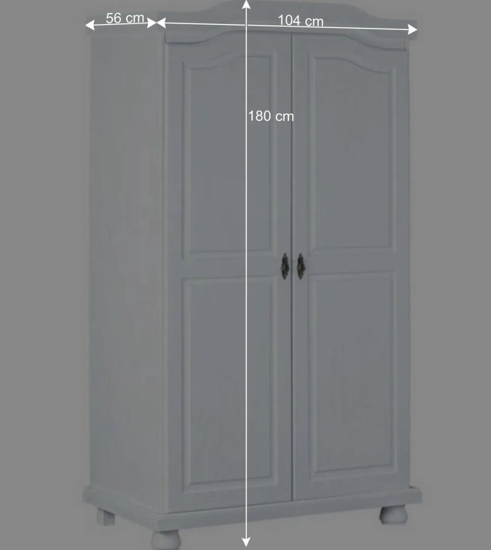 Wohnen Schränke<Kleiderschrank Nanini in Weiß