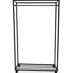 Wohnen Garderoben<Kleiderwagen Rollgarderobe in Schwarz - Baslanica