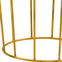 Wohnen Tische<Kleiner Tisch in Eiche Bianco & Bronze - Leano