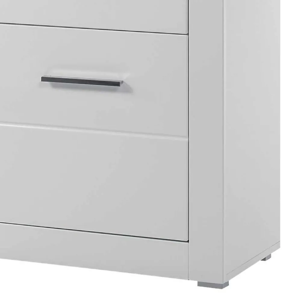 Wohnen Highboards<Kleiner Wohnraum Schrank in Weiß Hochglanz Yulis 2-türig