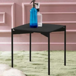Wohnen Tische<Kleiner Wohnzimmer Tisch in Anthrazit & Schwarz - Salamander