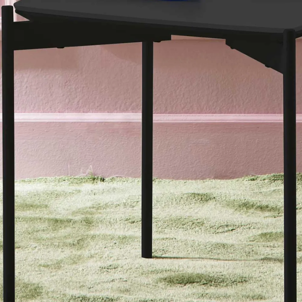Wohnen Tische<Kleiner Wohnzimmer Tisch in Anthrazit & Schwarz - Salamander