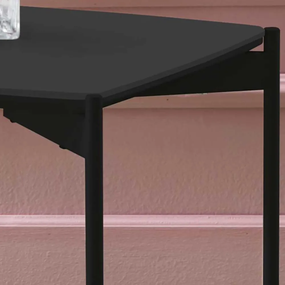 Wohnen Tische<Kleiner Wohnzimmer Tisch in Anthrazit & Schwarz - Salamander