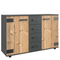 Wohnen Sideboards<Kleines Sideboard in Tannen Dekor - Ardila