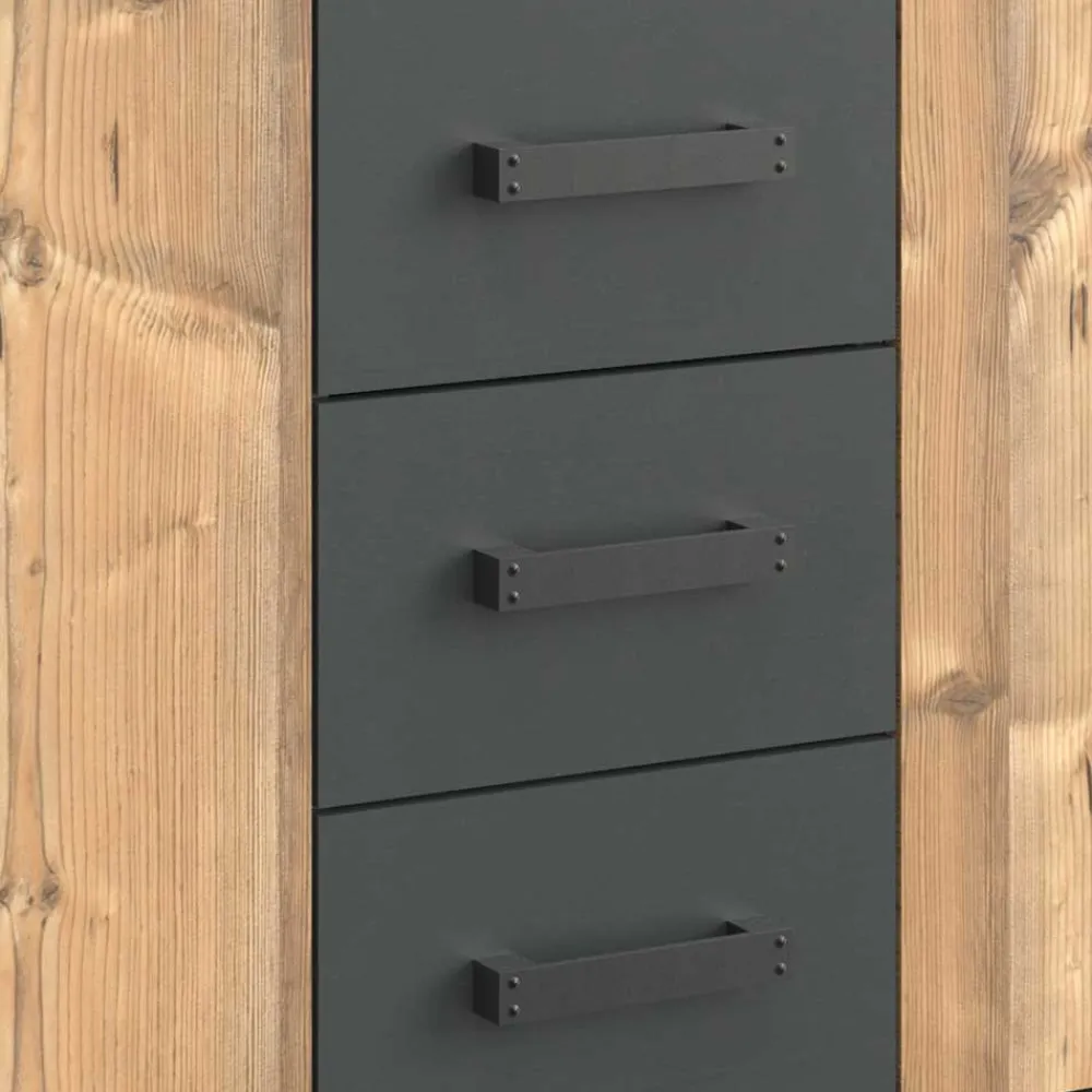 Wohnen Sideboards<Kleines Sideboard in Tannen Dekor - Ardila