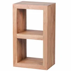 Wohnen Regale<Kleines Standregal Vislan aus Holz massiv Akazie natur