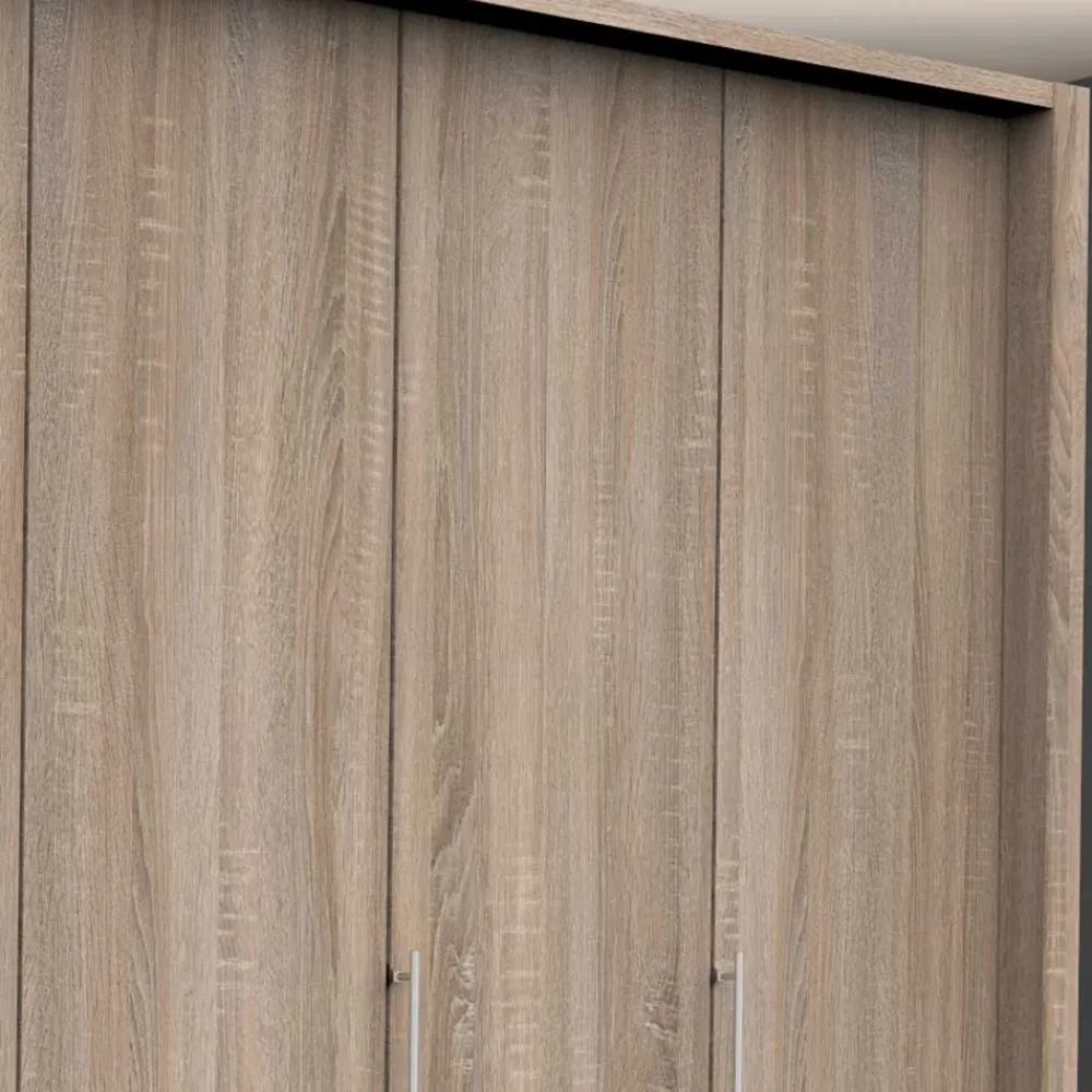 Wohnen Kleiderschränke<Kombi Kleiderschrank in Eiche sägerau Holzoptik - Zayun