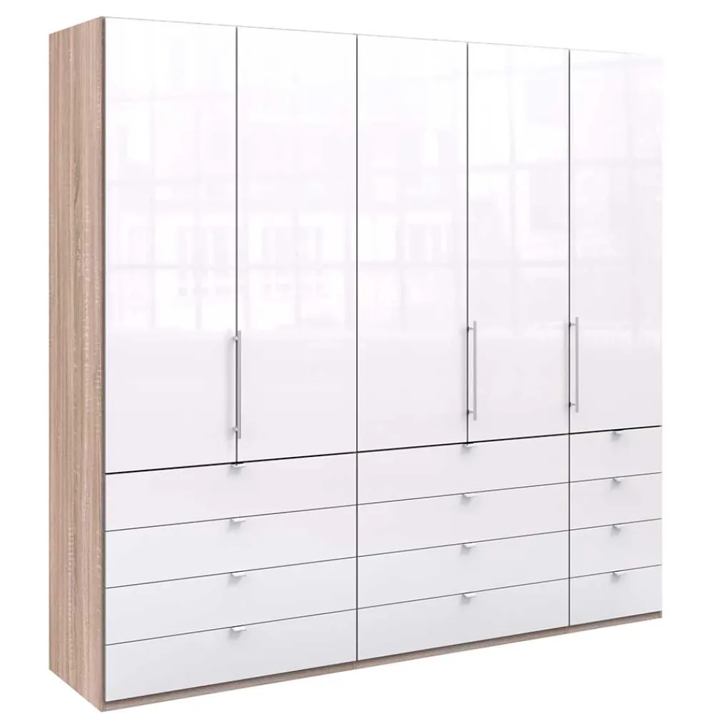 Wohnen Kleiderschränke|Schränke<Kombi Kleiderschrank mit 12 Schubkästen - Bosays