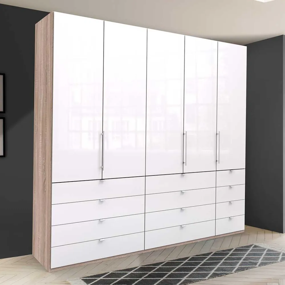 Wohnen Kleiderschränke|Schränke<Kombi Kleiderschrank mit 12 Schubkästen - Bosays
