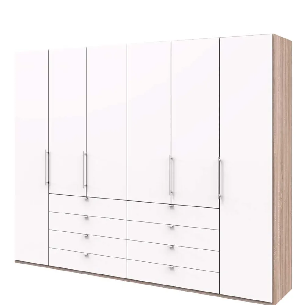 Wohnen Kleiderschränke|Schränke<Kombi Kleiderschrank mit Schubkästen und Falttüren - Vaclyn