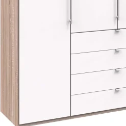 Wohnen Kleiderschränke|Schränke<Kombi Kleiderschrank mit Schubkästen und Falttüren - Vaclyn