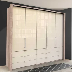 Wohnen Kleiderschränke|Schränke<Kombi Kleiderschrank mit 2 breiten Abteilen - Rativian