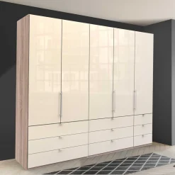 Wohnen Kleiderschränke|Schränke<Kombi Kleiderschrank mit 2 breiten Abteilen - Rativian