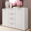 Wohnen Sideboards<Kombi Kommode in Weiß Esche Dekor - Pruducia