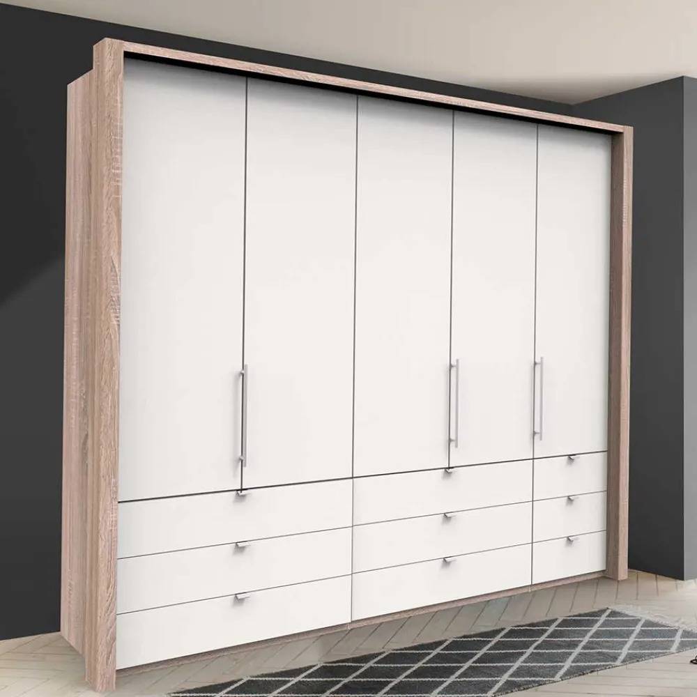 Wohnen Kleiderschränke|Schränke<Kombi Schlafzimmerschrank mit neun Schubladen - Vaclyn
