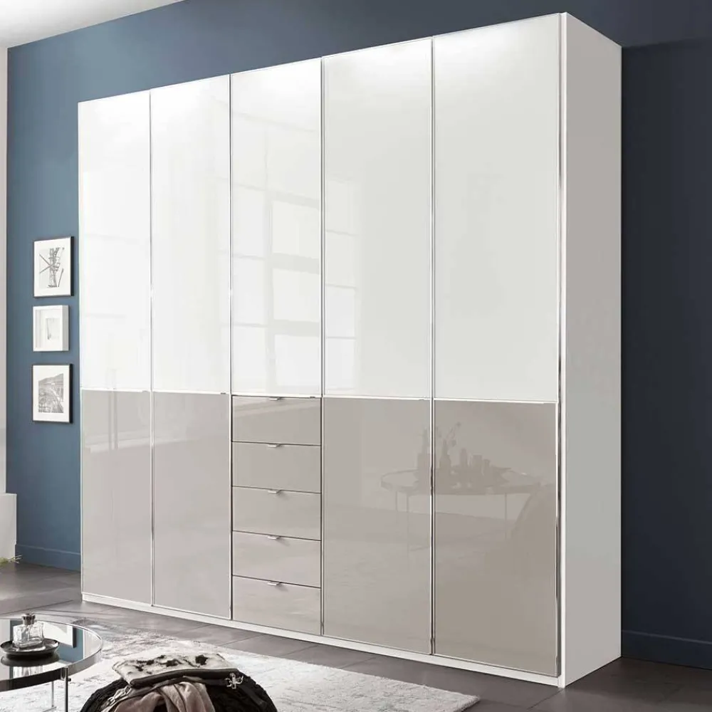 Wohnen Kleiderschränke|Schränke<Kombi-Drehtürenschrank 5-türig - Pascan