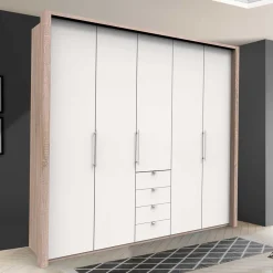 Wohnen Kleiderschränke|Schränke<Kombi-Kleiderschrank 3 türig & 4 Schubladen - Vaclyn
