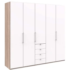 Wohnen Kleiderschränke|Schränke<Kombi-Kleiderschrank 3 türig & 4 Schubladen - Vaclyn