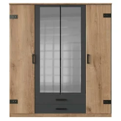 Wohnen Kleiderschränke|Schränke<Kombi-Kleiderschrank in Plankeneiche Dekor - Corpus