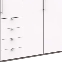 Wohnen Kleiderschränke|Schränke<Kombi-Kleiderschrank mit 2 Falttüren & Tür - Tivierto