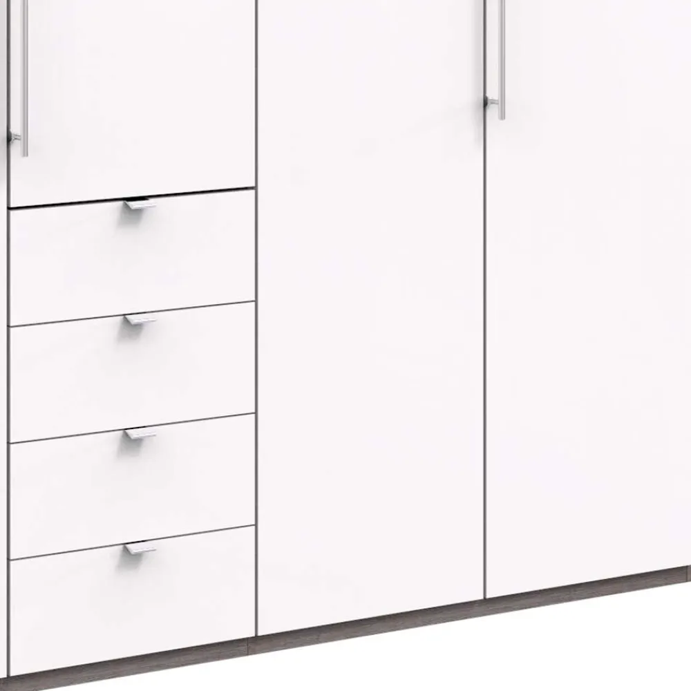 Wohnen Kleiderschränke|Schränke<Kombi-Kleiderschrank mit 2 Falttüren & Tür - Tivierto