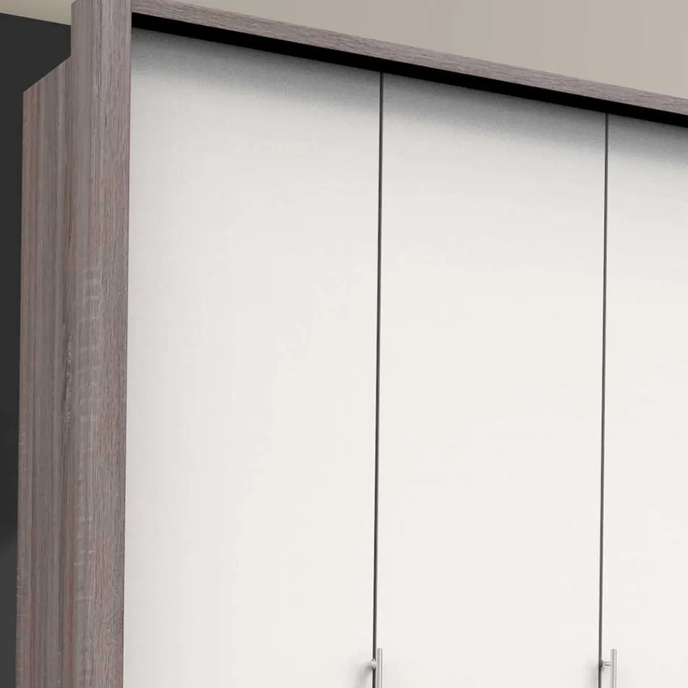 Wohnen Kleiderschränke|Schränke<Kombi-Kleiderschrank mit 2 Falttüren & Tür - Tivierto