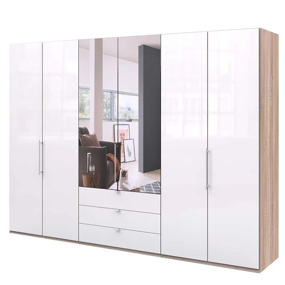 Wohnen Schränke<Kombi-Kleiderschrank mit Spiegel-Falttür - Bosays II