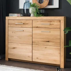 Wohnen Sideboards<Kombi-Kommode aus geöltem Wildeiche Massivholz - Loitons