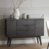 Wohnen Sideboards<Kombi-Kommode in Eiche Dunkelbraun - Lomarios