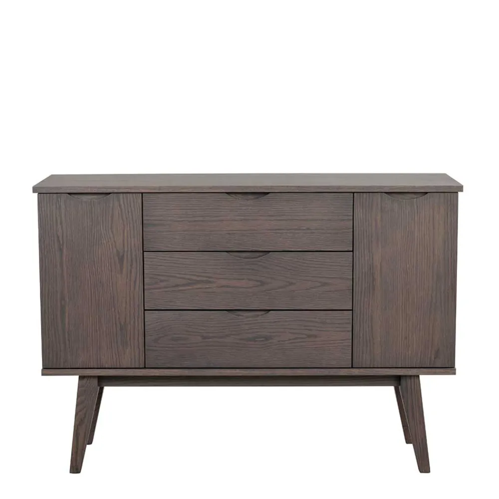 Wohnen Sideboards<Kombi-Kommode in Eiche Dunkelbraun - Lomarios