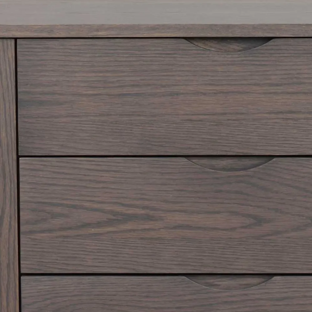 Wohnen Sideboards<Kombi-Kommode in Eiche Dunkelbraun - Lomarios
