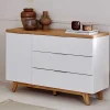 Wohnen Tv & Hifi-Möbel<Kombi-Kommode in Weiß und Kerneiche - Xuana