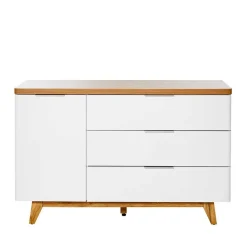 Wohnen Tv & Hifi-Möbel<Kombi-Kommode in Weiß und Kerneiche - Xuana