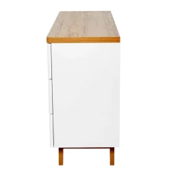 Wohnen Tv & Hifi-Möbel<Kombi-Kommode in Weiß und Kerneiche - Xuana