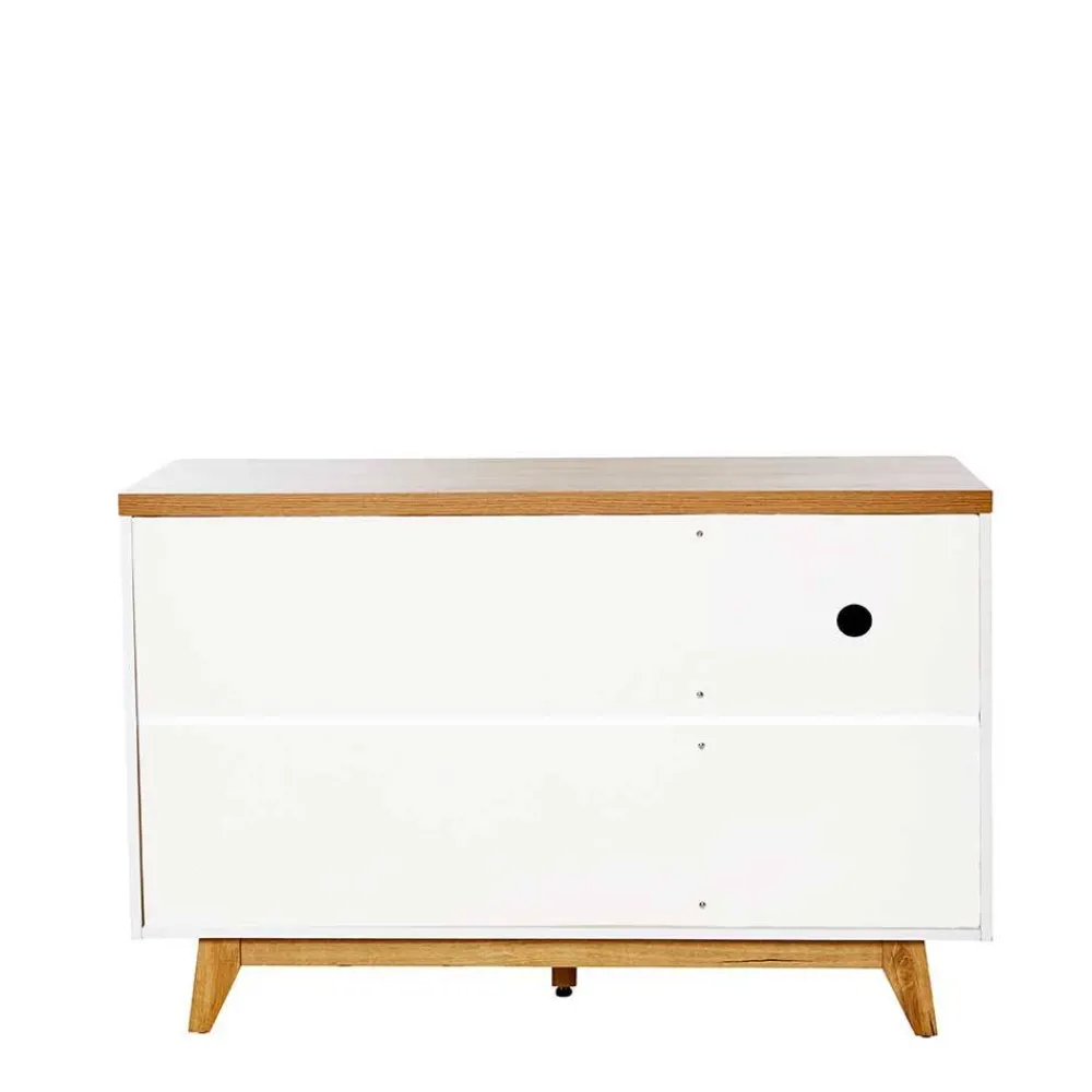 Wohnen Tv & Hifi-Möbel<Kombi-Kommode in Weiß und Kerneiche - Xuana