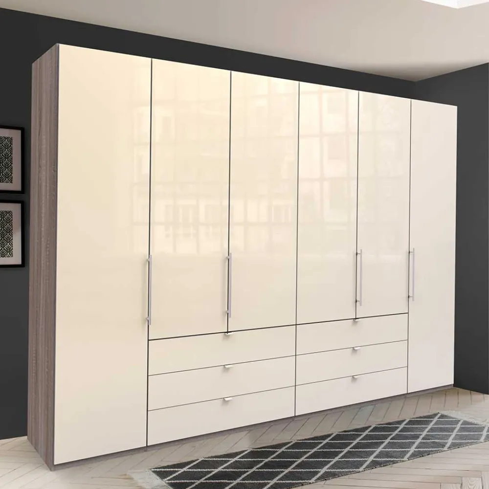 Wohnen Kleiderschränke<Kombi-Schlafzimmer-Kleiderschrank in Creme - Casilla