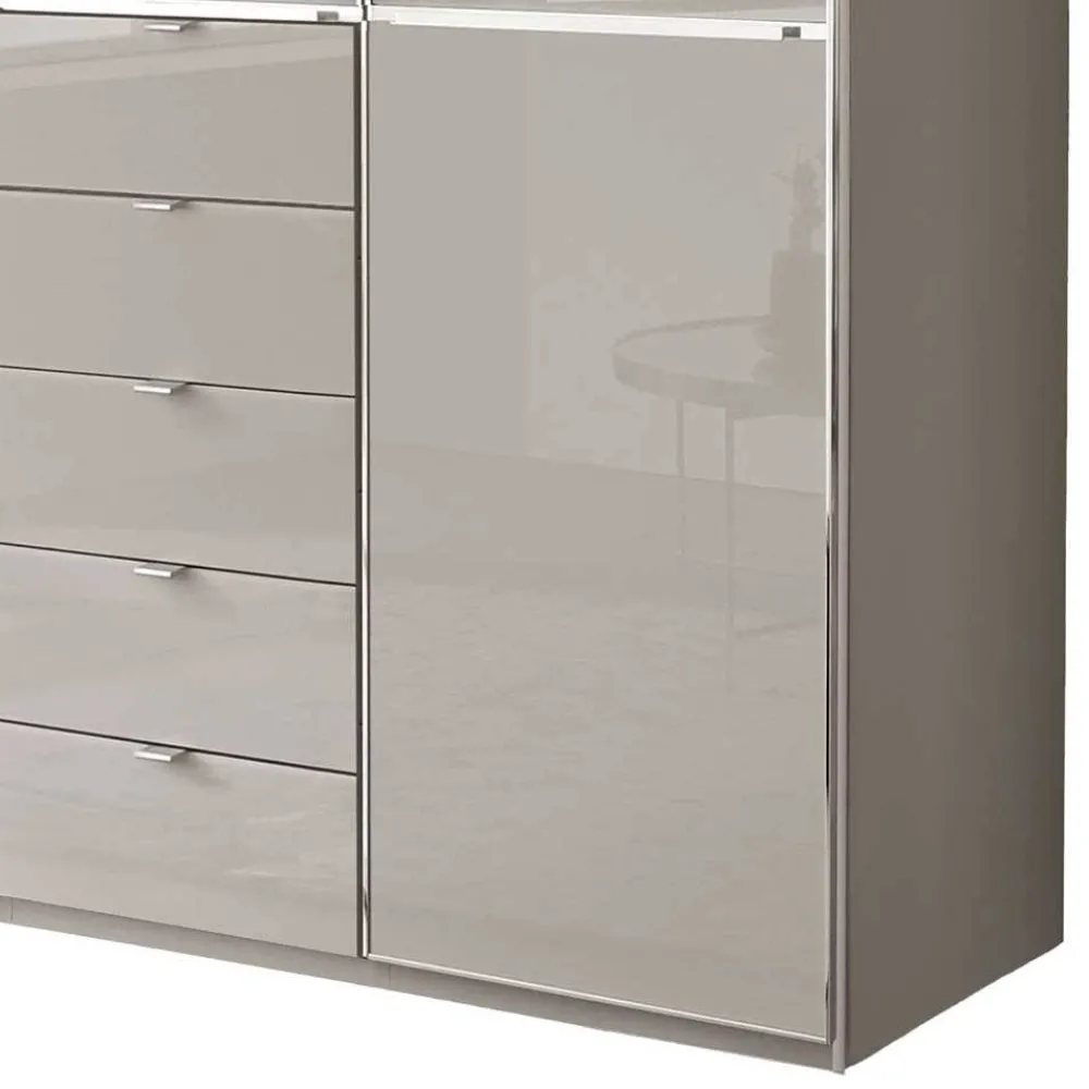 Wohnen Kleiderschränke<Kombi-Schlafzimmerschrank mit fünf Schubladen - Nucina