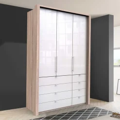 Wohnen Schränke<Kombi-Schlafzimmerschrank mit 2 Türen und 8 Schubkästen - Bosays