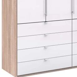 Wohnen Schränke<Kombi-Schlafzimmerschrank mit 2 Türen und 8 Schubkästen - Bosays
