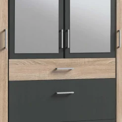Wohnen Kleiderschränke|Schränke<Kombi-Schlafzimmerschrank in Eiche Sägerau - Danah