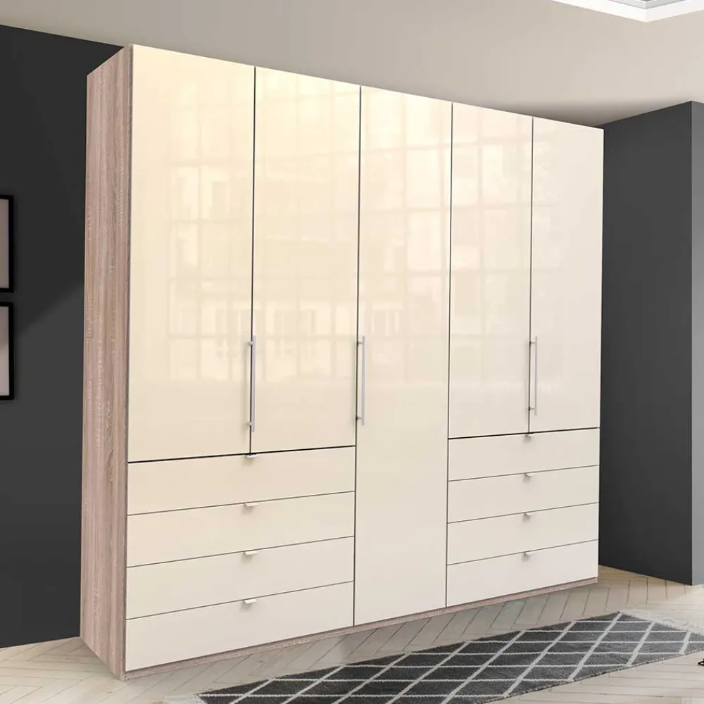 Wohnen Kleiderschränke|Schränke<Kombi-Schlafzimmerschrank in Cremefarben - Rativian