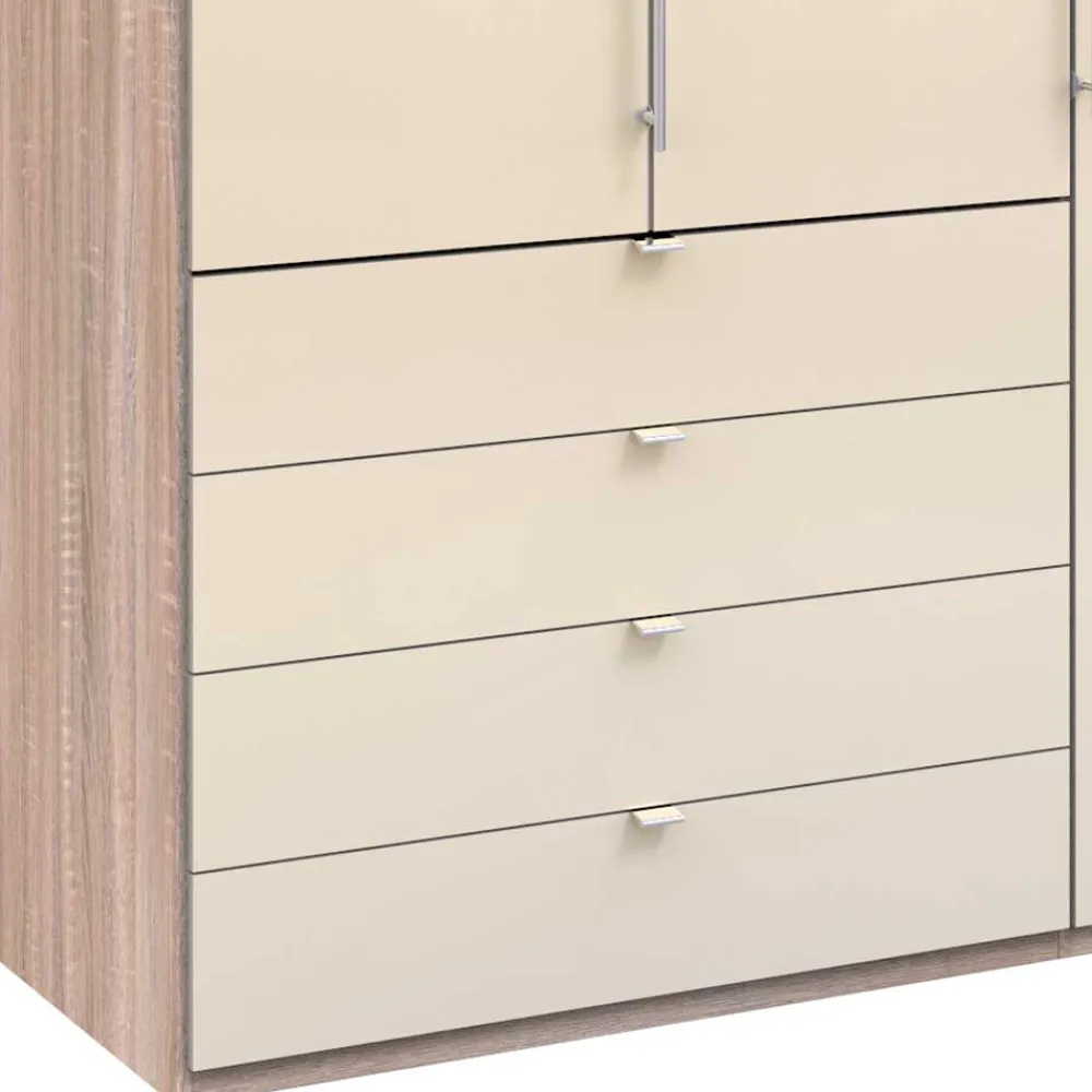 Wohnen Kleiderschränke|Schränke<Kombi-Schlafzimmerschrank in Cremefarben - Rativian