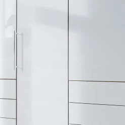 Wohnen Kleiderschränke|Schränke<Kombi-Schlafzimmerschrank in Weiß & Eiche Bianco - Nuetran