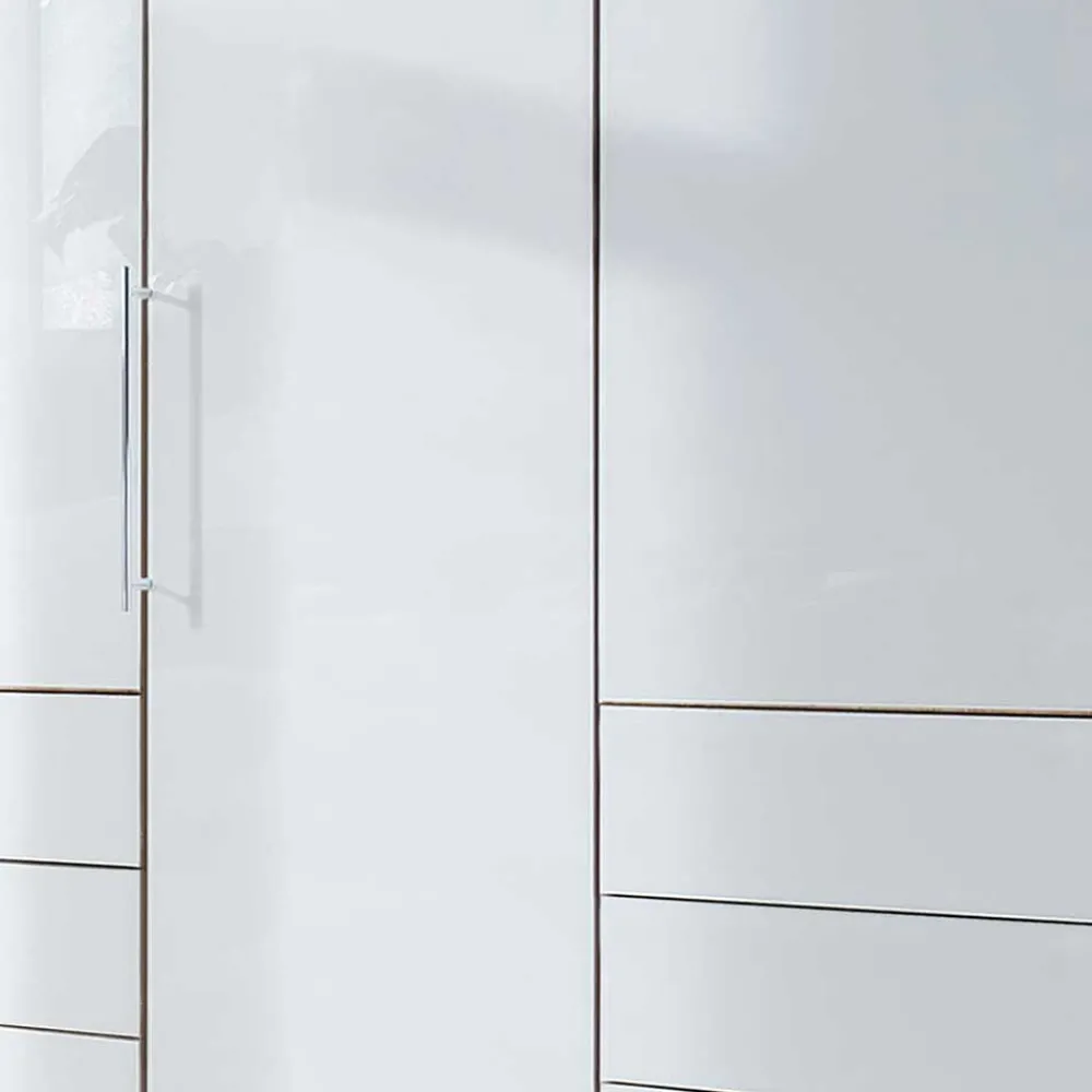 Wohnen Kleiderschränke|Schränke<Kombi-Schlafzimmerschrank in Weiß & Eiche Bianco - Nuetran