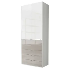 Wohnen Kleiderschränke|Schränke<Kombi-Schlafzimmerschrank zweifarbig - Pascan